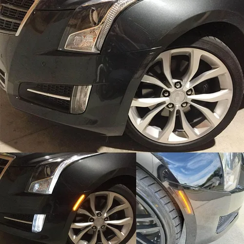 Miniatura 2 de Luces de Marcador Lateral LED Ámbar ATS/XT5 para Cadillac XT5 2017-2024, Cadillac ATS 2013-2014, Faros Delanteros de Lente Ahumada Chevy Blazer