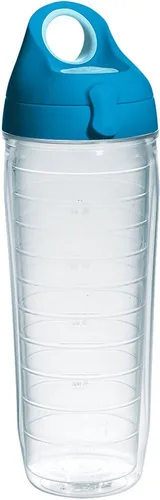 Miniatura 81 de Taza de viaje Tervis de doble pared transparente y colorida con tapa fabricada en Estados Unidos mantiene las bebidas frías y calientes, 24 onzas