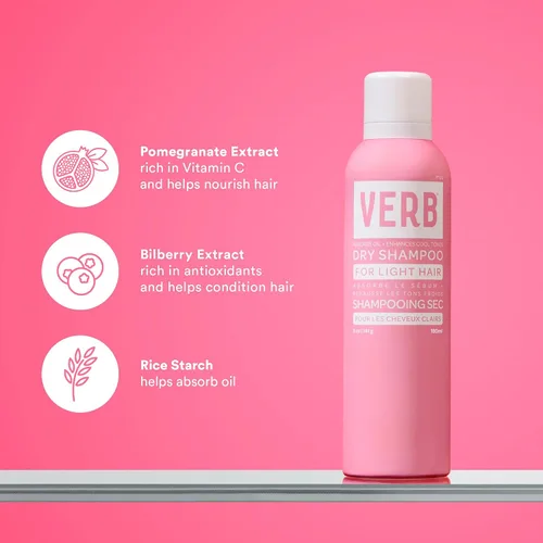 Miniatura 4 de VERB Dry Shampoo Light - Refresh, Absorb Oils + Extends Styles - Refreshing Dry Shampoo Spray for Light Tones - Vegan, No Parabens or Harmful