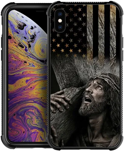 Miniatura 109 de DAIZAG Compatible con iPhone 13 Pro Max, Funda de TPU Protectora Anti-Arañazos Todo En Uno, Fundas para Hombre Mujer - Motivo de Madera Americana