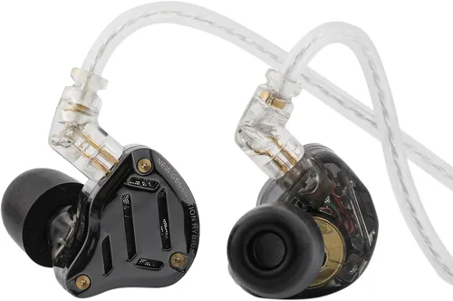 Linsoul KZ ZS10 PRO 2 Monitor In-Ear IEM, Auriculares Híbridos con Cable 1DD+4BA, con Interruptor de Sintonización de 4 Niveles, Auriculares Gaming