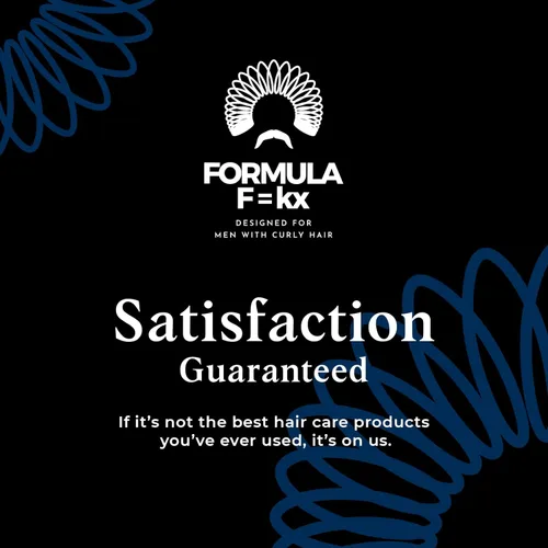 Miniatura 5 de Formula F=kx - Sistema de cuidado del cabello rizado y rizado para hombres - Set de champú hidratante, acondicionador y crema para rizos, sin