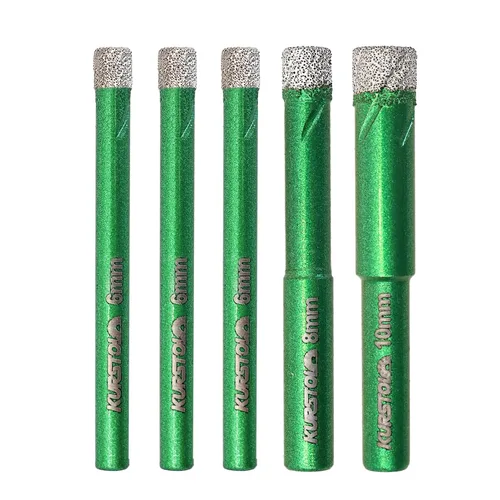 Miniatura 35 de Juego de brocas de diamante – Broca de azulejos de 1/4 5/16 pulgadas para azulejos de porcelana, cerámica, granito y mármol, vástago hexagonal