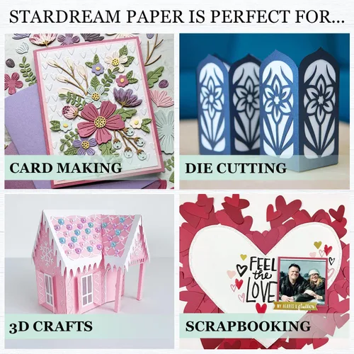 Miniatura 6 de Kunzite stardream metálico Cardstock 8.5" x 11" Premium – 105 Lb. Cover/284 GSM 25 hojas de cartulina almacén Kunzita púrpura claro