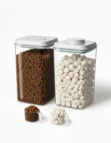 Miniatura 10 de Ankou Contenedor de almacenamiento de comida para perros con cuchara de 4.4 fl oz – Contenedor hermético de comida para perros de 4 l/4.2 cuartos