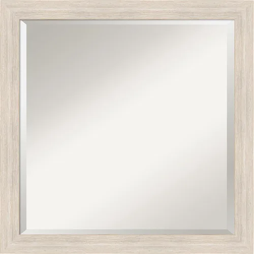 Miniatura 12 de Amanti Art Espejo de pared, espejo de marco de madera blanca lavada para decoración de pared o uso como espejo de baño para sobre el fregadero