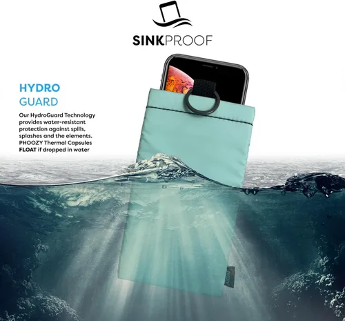 Miniatura 8 de Funda térmica para teléfono PHOOZY Apollo II para clima frío Bolsa aislante Extiende la vida de la batería 4 veces Tecnología NASA para esquí