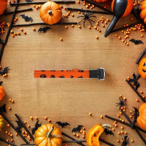 Miniatura 8 de STOBOK Proyector de linterna de Halloween con patrón de fantasma de calabaza, linterna de mano para decoración de fiestas, luz aterradora segura