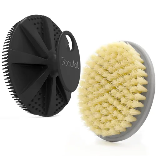 Miniatura 8 de Cepillo corporal de silicona, BEAUTAIL cepillo de ducha y baño, más higiénico que la esponja vegetal tradicional, hace espuma adecuadamente