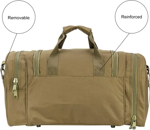 Miniatura 6 de Bolsa táctica militar para gimnasio al aire libre, pequeña bolsa de lona con compartimento para zapatos para deportes, viajes, camping, caza