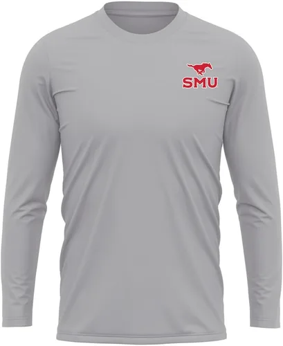 Miniatura 341 de Camisa deportiva de manga larga oficial de la NCAA Collegiate para hombre, con logotipo en el pecho izquierdo, colección Athletic Heather