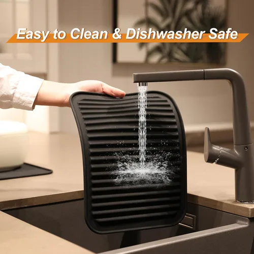 Miniatura 6 de Joyhalo Paquete de 4 salvamanteles de silicona para ollas y sartenes calientes, salvamanteles resistentes al calor de 480 ℉ para platos calientes