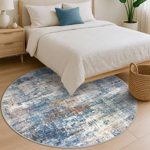 Miniatura 682 de IOHOUZE Alfombra abstracta lavable de 3 x 12 pies para pasillos, antideslizante para cocina, camino de entrada de lana sintética para interiores