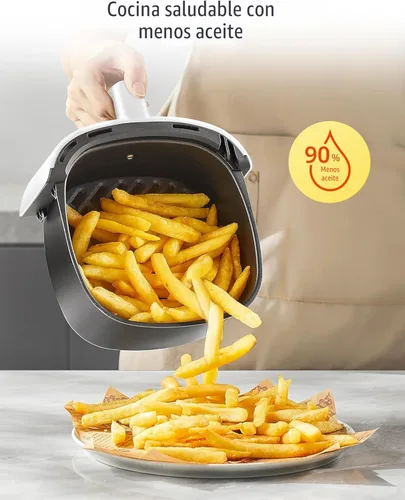 Miniatura 2 de COMFEE' Freidora de aire compacta de 2.1 cuartos de galón con 12 opciones de menú, temporizador ajustable y control de temperatura de 180-400 grados