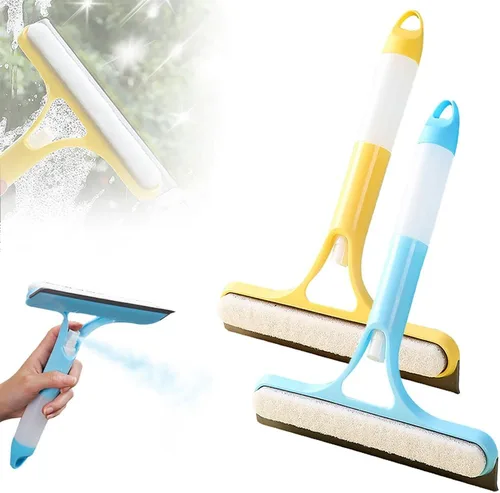 Miniatura 9 de 3 en 1 Rasqueta de Limpieza de Ventanas, Nueva Escobilla de Ventana 2025 con Spray para Vidrio de Ducha, Herramienta Limpiadora de Ventanas Azul
