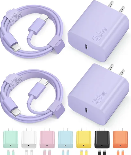 Miniatura 19 de Cargador tipo C para iPhone 17, 16, 15, carga rápida, cargador USB C, con 2 cables de 6 pies para iPhone 17/17 Plus/17 Pro Max/16/16 Plus/16 Pro