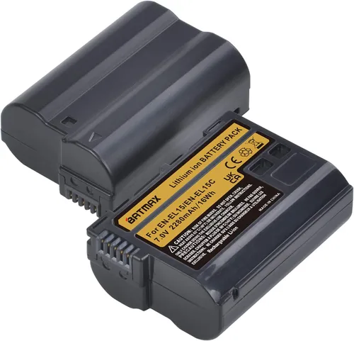 Miniatura 5 de Batmax 2 baterías EN-EL15 EN-EL15B EN-EL15C de 2280mAh para Nikon Z5, Z6, Z6 II, Z7, Z7II D780, D850, D7500, 1 V1, D500, D600, D610, D750, D800