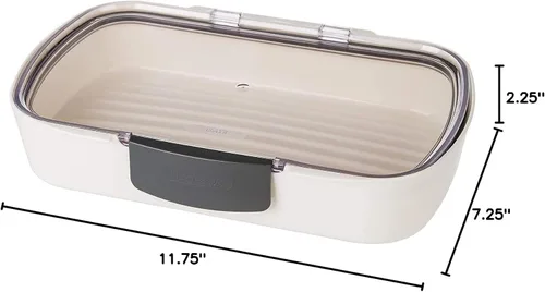 Miniatura 7 de ProKeeper Recipiente de almacenamiento de alimentos Deli con sello de silicona hermético y tapa compatible con borrado en seco Deli Keeper