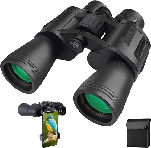 Binoculares de 20 x 50 para adultos, prismáticos profesionales de alta potencia HD para observación de aves Viajes Observación de estrellas 123456