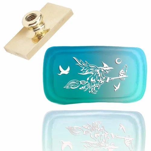 Miniatura 11 de CRASPIRE Sello de cera de repuesto de flor y espada, sello de cera de sellado vintage, cabezas cuadradas, solo sin asa para sobres de cartas