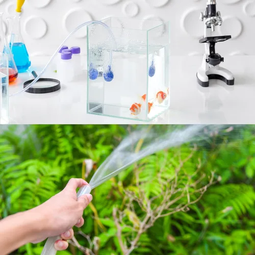Miniatura 4 de MECCANIXITY 1 m de tubo de silicona transparente de goma de 1/4" ID 5/16" OD tubo de plástico manguera de aire flexible para elaboración de cerveza