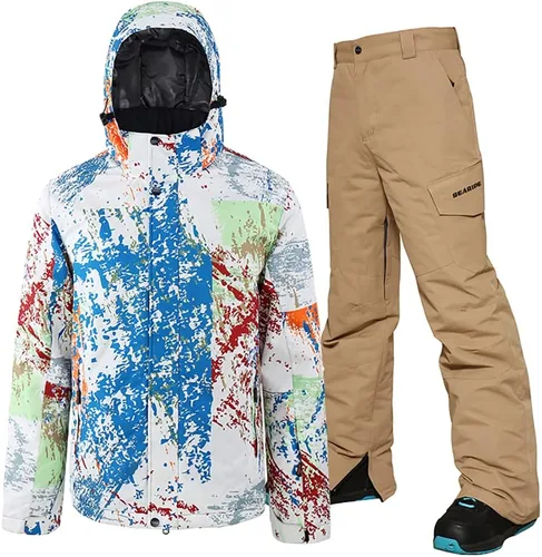 HOTIAN Mens Ski Jackets Waterproof Snowsuits Insulated Outdoor Winter Coats …