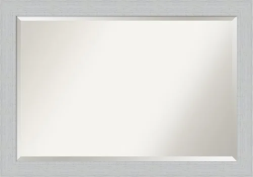 Miniatura 46 de Amanti Art Espejo de pared, espejo de marco de madera blanca lavada para decoración de pared o uso como espejo de baño para sobre el fregadero