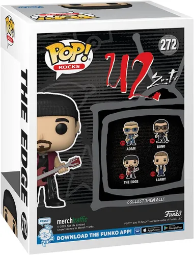 Miniatura 3 de Funko Pop Rocks: U2 - The Edge - Figura de vinilo coleccionable - Idea de regalo - Producto oficial - Juguetes para niños y adultos - Fans