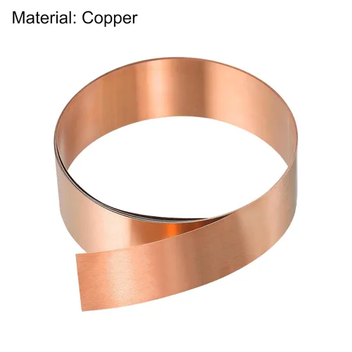 Miniatura 3 de uxcell Rollo de hoja de cobre, placa 3,280.8 ft m x 65.6 ft m x 2.6 ft m de la hoja del metal
