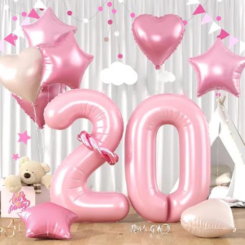 Miniatura 16 de Globos dorados de color champán con el número 11, globos de oro claro, globo de aluminio dorado con forma de corazón con estrella y globo largo