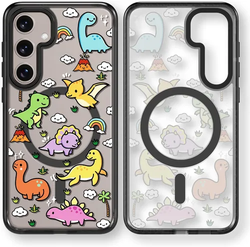Miniatura 108 de Rosarnnah Funda compatible con Samsung Galaxy S24 Ultra, bonita estética, a la moda, divertida funda con estampado de gatito y gato, duradera a
