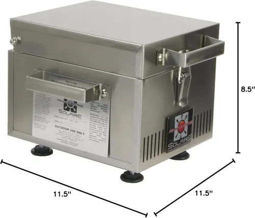 Miniatura 6 de Solaire SOL-IR8A Anywhere Mini Parrilla de gas propano infrarrojo personal, acero inoxidable