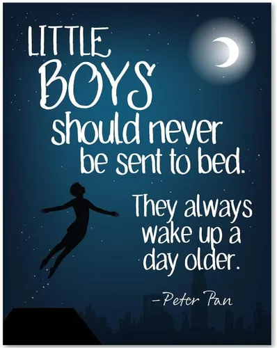Miniatura 10 de Lone Star Art Peter Pan - So Come With Me Where Dreams Are Born - J.M. Barrie - 11x14 Unframed Typography Book Page Print - Great Neverland Gift &