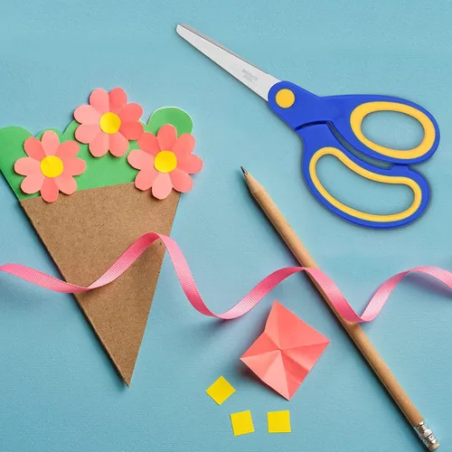 Miniatura 2 de ELECKEY Tijeras para zurdos para niños de 5.75 pulgadas, tijeras puntiagudas para estudiantes escolares y zurdos, romas, paquete de 2 (azul)