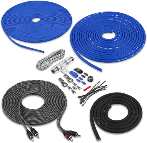 Miniatura 9 de Belva True 1/0 Calibre AWG Premium CCA Kit Completo de Cableado de Amplificador con Cable RCA OFC de 2 Canales - BAK02BL Azul