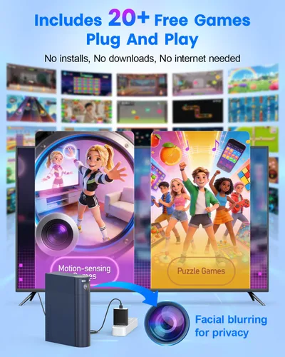 Miniatura 2 de MetFut Consola de juegos AR Motion para niños: sistema de juego de aprendizaje y juego activo para mejorar la lógica, la coordinación y el fitness.