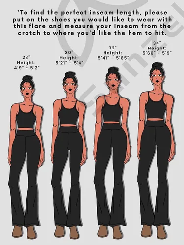Miniatura 2 de Sunzel - Leggings acampanados para mujer, sin costuras frontales, pantalones de yoga con control de abdomen, cintura alta cruzada, 28303234 pulgadas
