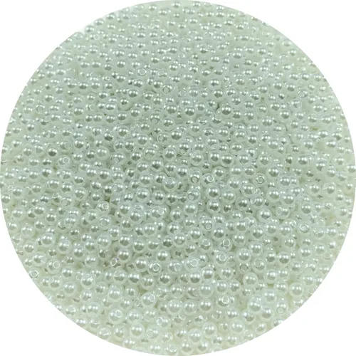 Miniatura 32 de 400 piezas de cuentas de perlas de 8 mm Cuentas de perlas negras redondas con agujeros para manualidades de costura, decoración, pulseras, collares