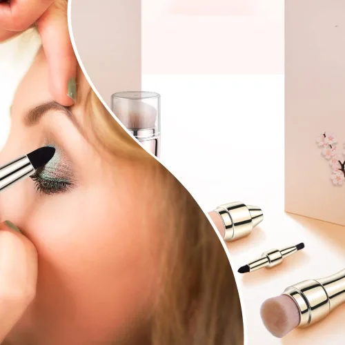 Miniatura 6 de Cepillo de maquillaje 4 en 1 cepillo cosmético suave cepillo de base para ojos labios y maquillaje facial