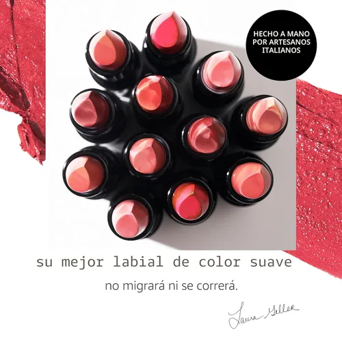 Miniatura 9 de LAURA GELLER NEW YORK Italian Marble - Lápiz labial transparente, al fresco, hidratante y ligero, vitamina E y aceite de semillas de ricino, acabado