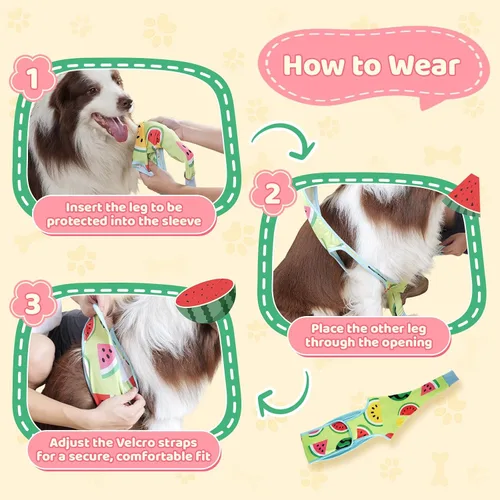 Miniatura 5 de Funda de recuperación de pierna delantera para perro, funda única para evitar lamer, arañazos y mordeduras, alternativa al collar de cono para Sweet