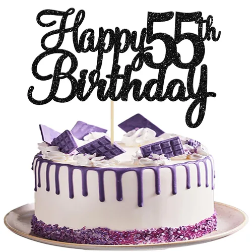 Miniatura 28 de Gyufise 1 decoración para pastel de 5º cumpleaños con purpurina para quinto cumpleaños, felicitaciones a 5 años de edad, 5 años, fabulosas