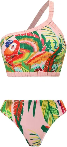 Miniatura 2 de Traje de baño vintage de dos piezas para mujer con control de abdomen, bikini de 2 piezas, tankini con control de abdomen