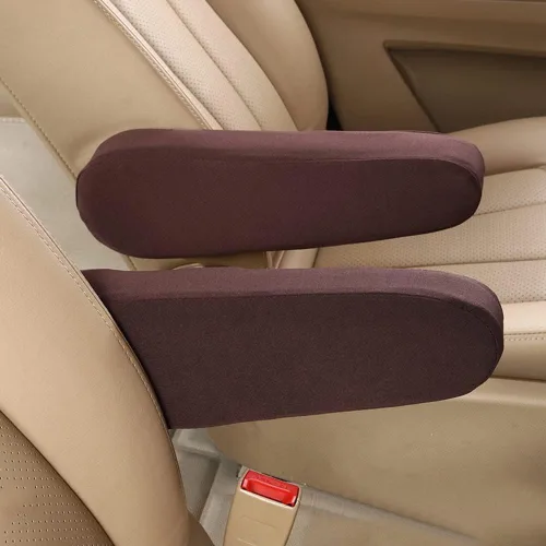 Miniatura 6 de 1 par de fundas de reposabrazos de asiento de tamaño universal, funda para reposabrazos de asiento delantero de automóvil, funda de repuesto de tela