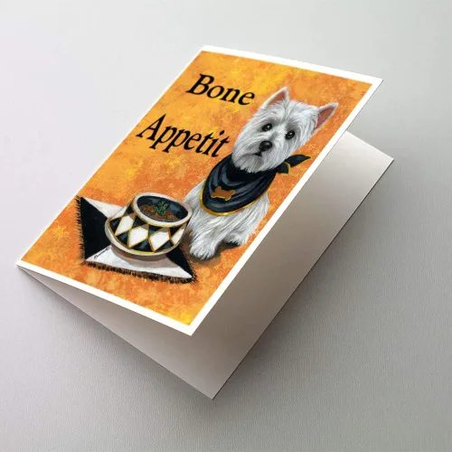 Miniatura 203 de Caroline's Treasures PPP3013GCA7P - Tarjetas de felicitación y sobres para mascotas de Basset Hound Teacher, paquete de 8 tarjetas en blanco