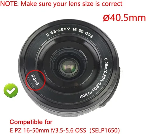 Miniatura 4 de [Paquete de 2] Tapa de lente a6300 para Sony A6400 A6300 A6100 A6000 con lente E-Mount 0.630-1.969 in, para lente Nikon 1 de 0.394-1.181 in