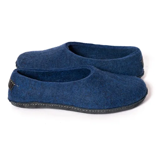Miniatura 6 de Women's Handmade Felted Wool Home Shoes with Leather or Rubber Soles