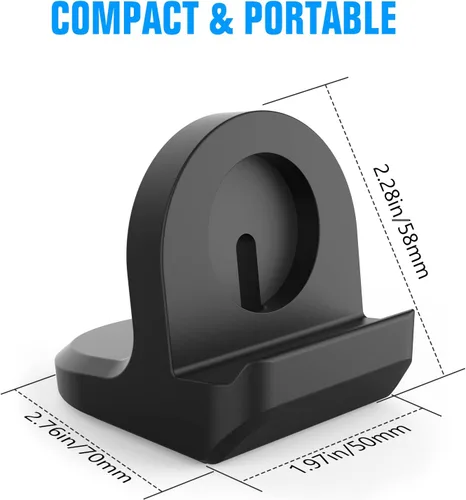 Miniatura 7 de MoKo Soporte de cargador compatible con Samsung Galaxy Watch 8 7 6 5 1.575 in 1.732 in/8 Classic 1.811 in/Ultra/6 Classic 1.693 in 1.850 in/5 Pro