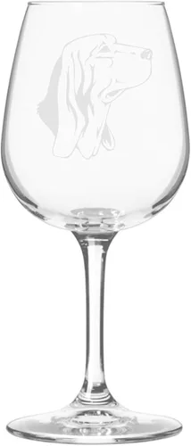 Miniatura 559 de Copa de vino de 12.75 onzas con diseño de perro grabado