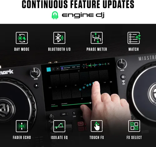 Miniatura 4 de Numark Mixstream Pro+ Controlador DJ e interfaz DMX para música en vivo, sets de DJ, eventos, producción musical